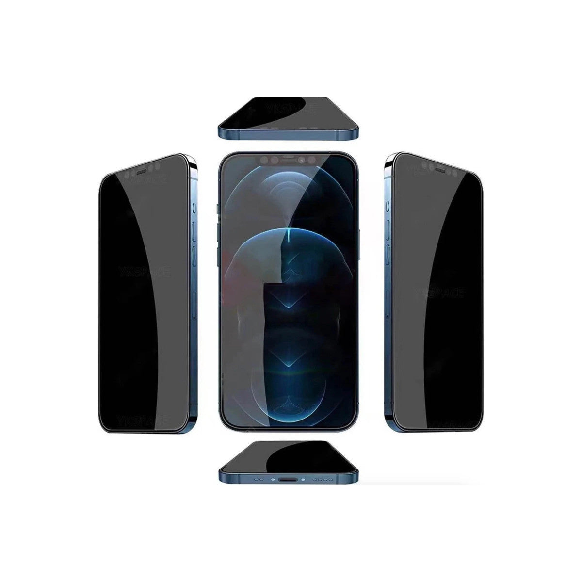 URR Apple iPhone 16 Pro 4 Way Anti Spy 360 Privacy Cam Ekran Koruyucu